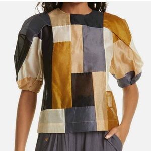 Ulla Johnson Gaia Patchwork Blouse